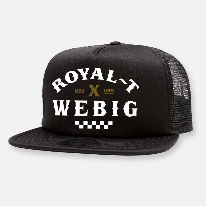 ROYAL-T x WEBIG HATS BLACK for wholesale by Webig Moto Company