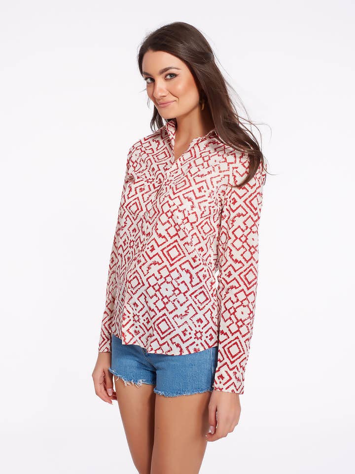 Camicia In Cotone Per Donna - GOA for wholesale by MALINI FASHION DESIGN PRIVATE LIMITED