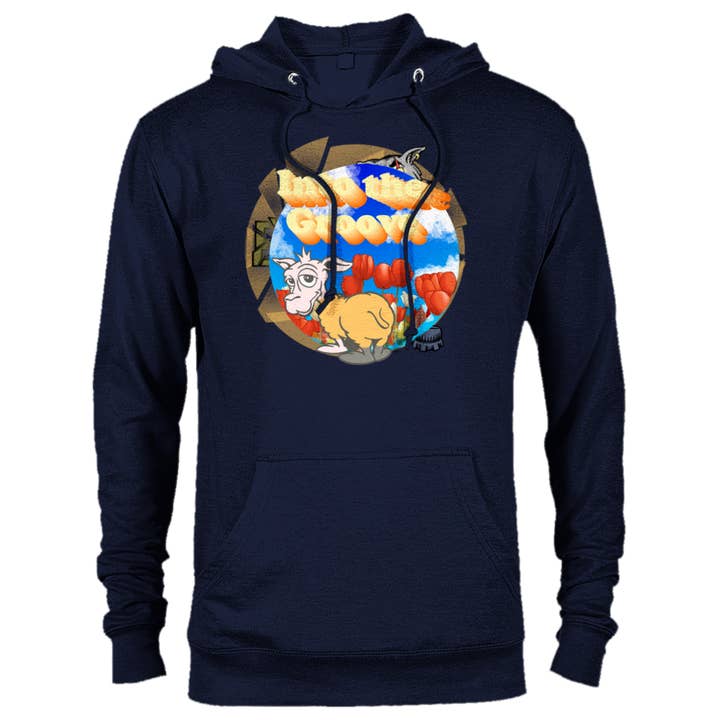 Getting into the Groove! Premium Unisex Pullover Hoodie for wholesale by driftwood distillery