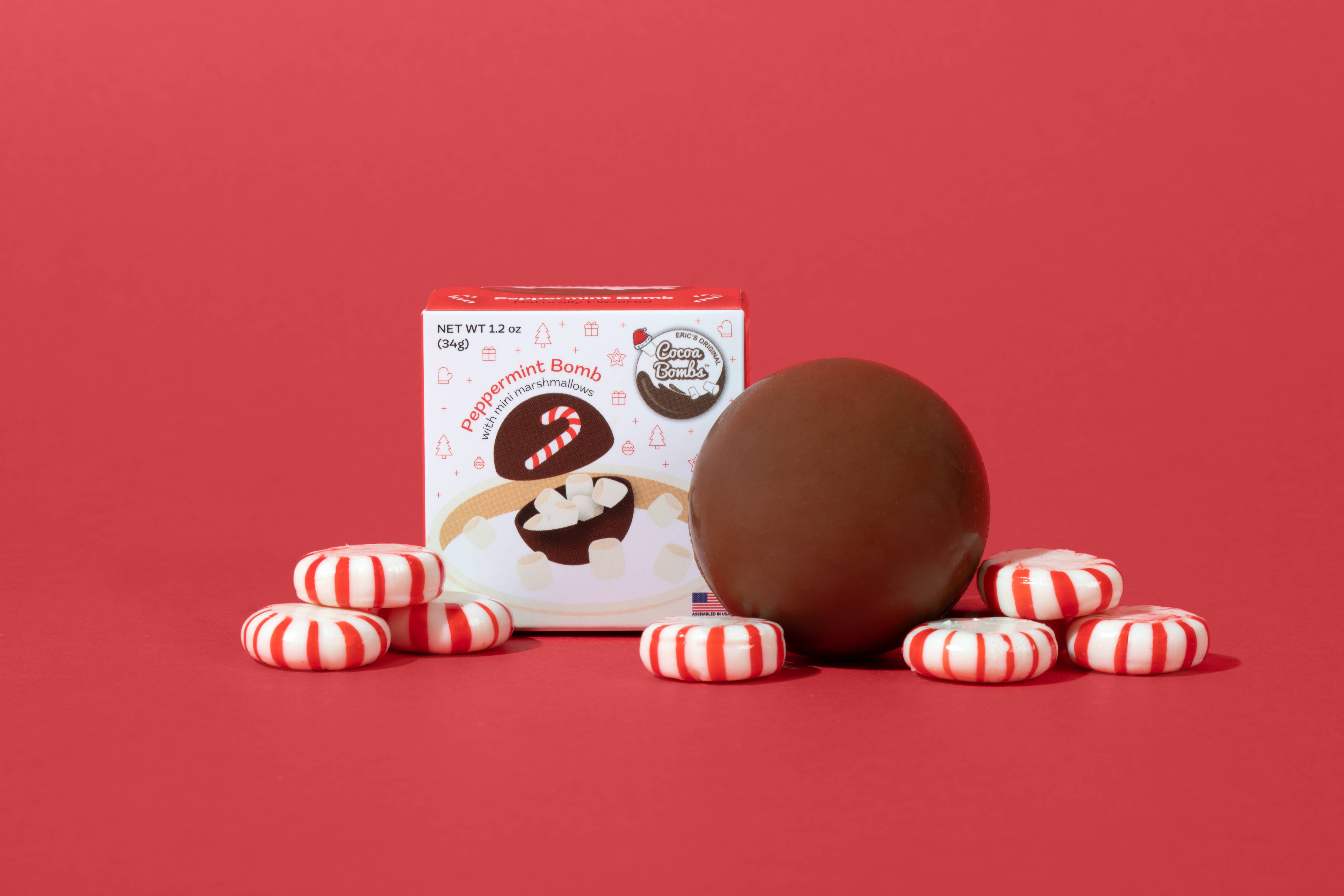 Cocoa Bombs™ - Wholesale Hot Cocoa Mix/Kit - 1 Pack Peppermint Cocoa Bombs1