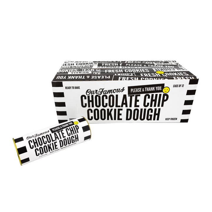 PLEASE & THANK YOU - Wholesale Cookie - OUR FAMOUS CHOCOLATE CHIP COOKIE DOUGH TUBES1