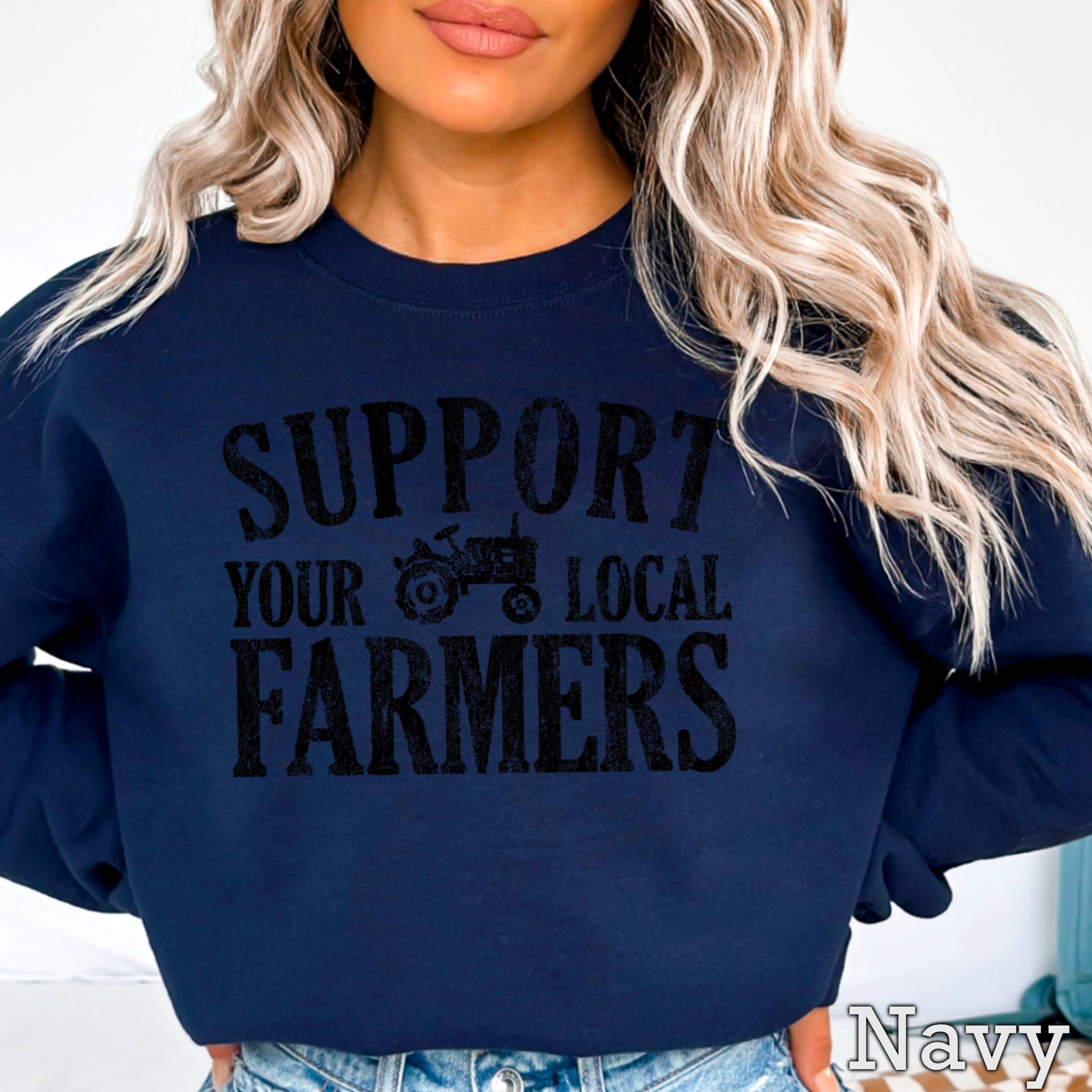 Shoppe SHC - Wholesale Graphic Sweatshirt - Women's - Support Your Local Farmers Women’s  Graphic Sweatshirt13