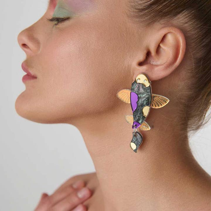 Funk Da Queen - Wholesale Dangle Earrings - Koi Fish | Earrings1