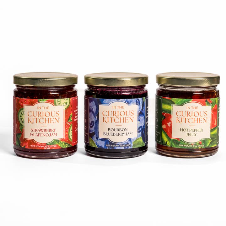 Best Seller Jam Collection | 9 oz.
for wholesale by In the Curious Kitchen