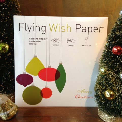 FLYING WISH PAPER ® – Großhandel Weihnachtskarte – RETRO – WISH PAPER™ Vintage-Weihnachtsschmuck-Bastelset2