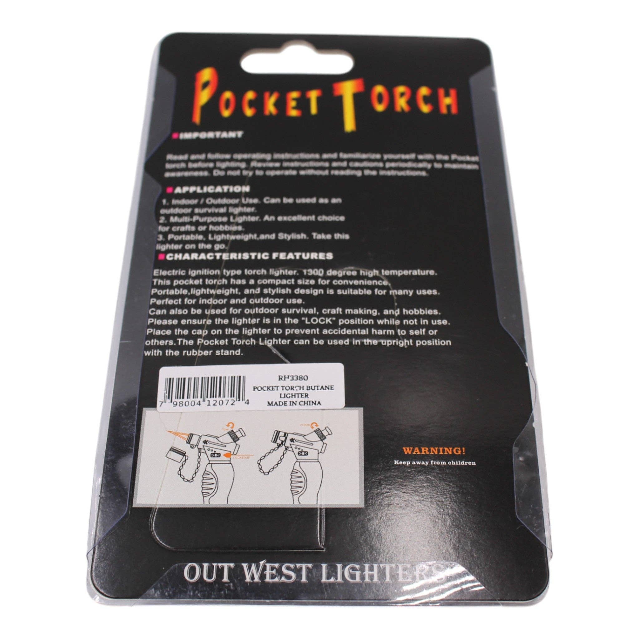 Crossroads Distributing - Wholesale Lighter - Pocket Torch Butane Lighter4