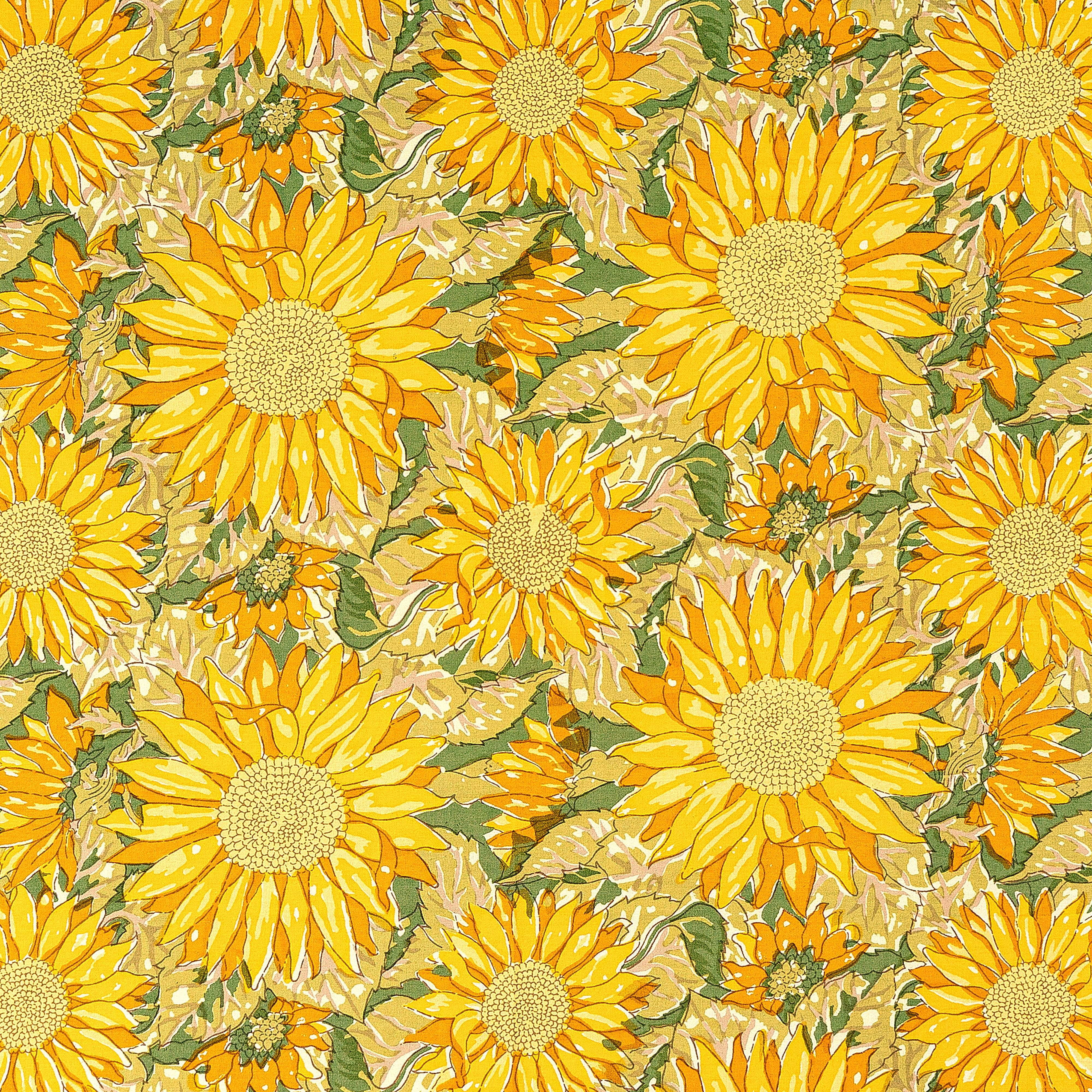 Couleur Nature - Wholesale Tablecloth - Sunflower Yellow& Green | French Tablecloths5