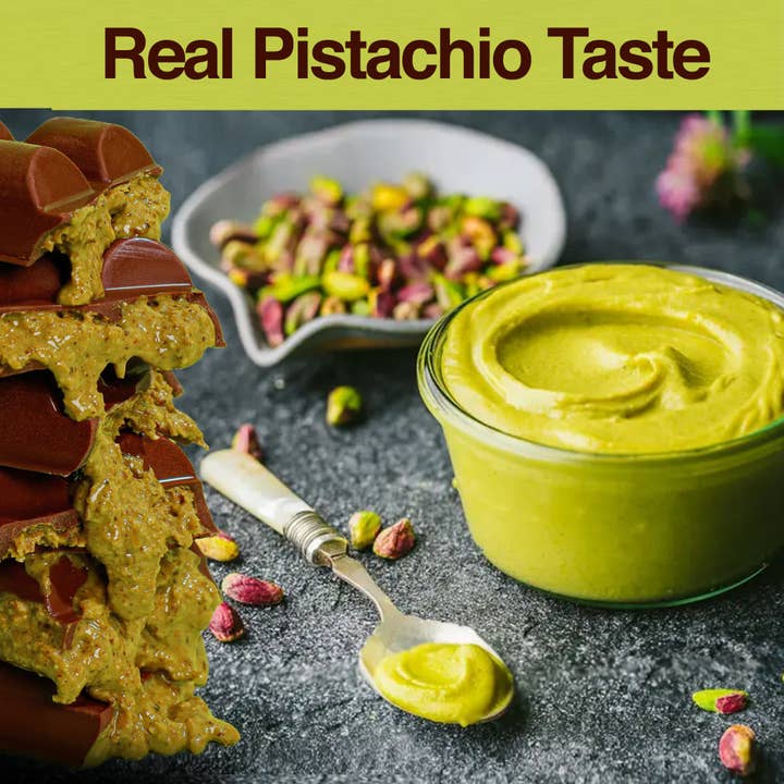 Swisense - Wholesale Chocolate Bar - Premium Dubai Kunafa Pistachio Chocolate Bar -4oz- 11