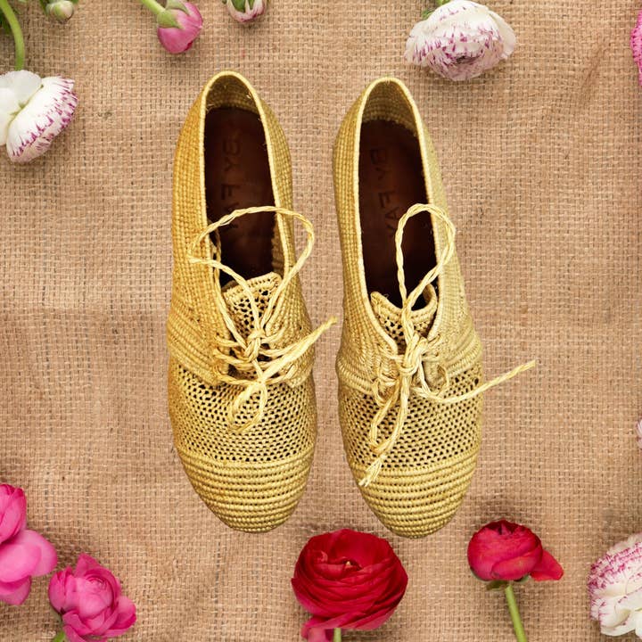 LaMaisonBerbere - Wholesale Sandals - Women's - Raffia Summer Vibes: Handcrafted Moroccan Sandals Raffia