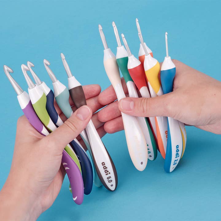 Rooster Yarns – wholesale Knitting/Crochet Supplies – AddiSwing Ergonomic Crochet Hook (140-2/145-2)4