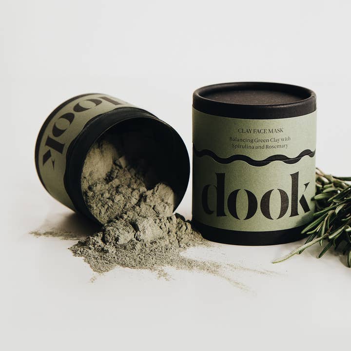 Clay Mask - Balancing Green Clay with Spirulina and Rosemary for wholesale by Dook - Scottish Salt Soap