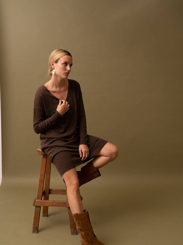 POEMS BCN - Wholesale Dress - Women's - PENSIVE TRICOT DRESS
