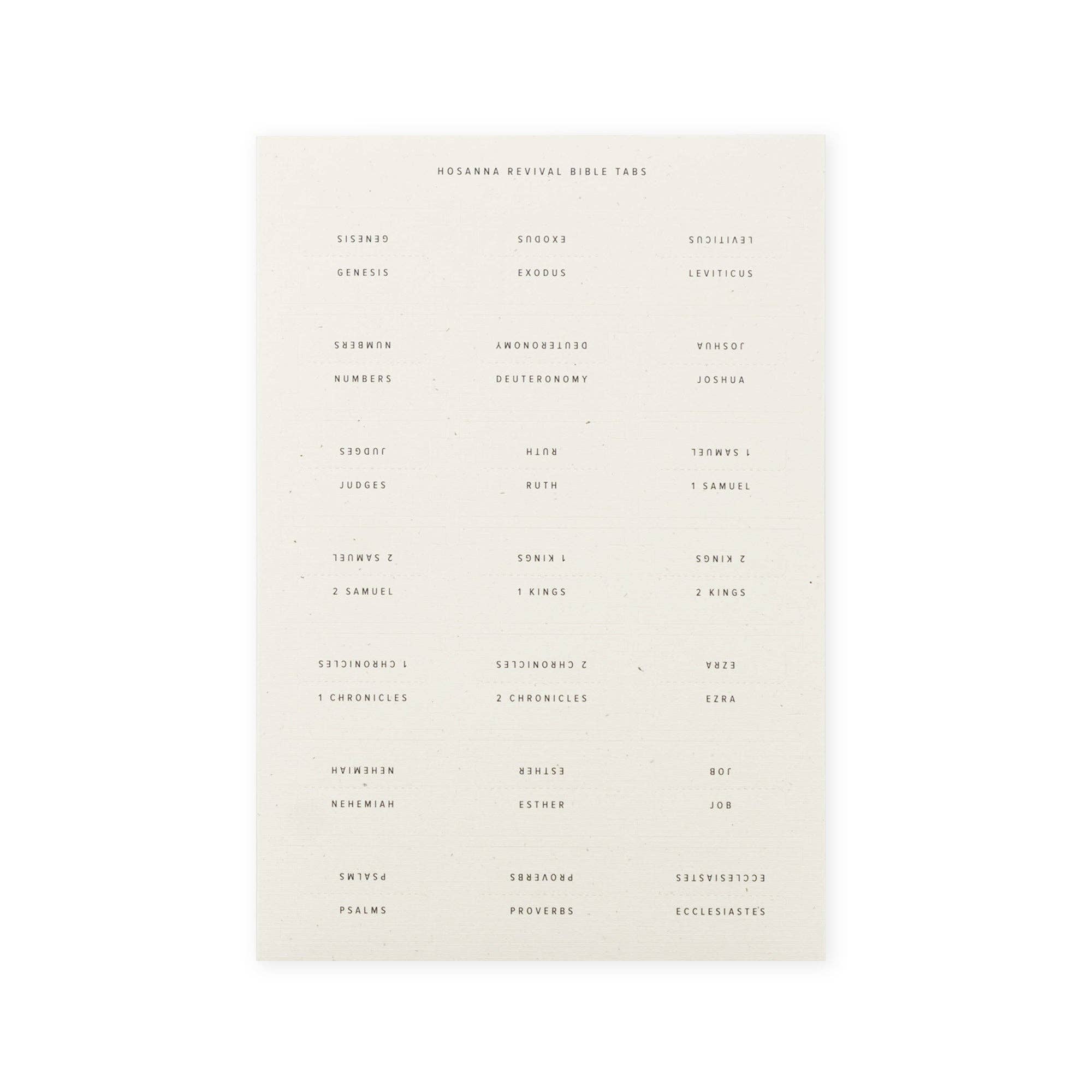 Hosanna Revival - Wholesale Bookmark - Bible Tabs: Black Foiling1