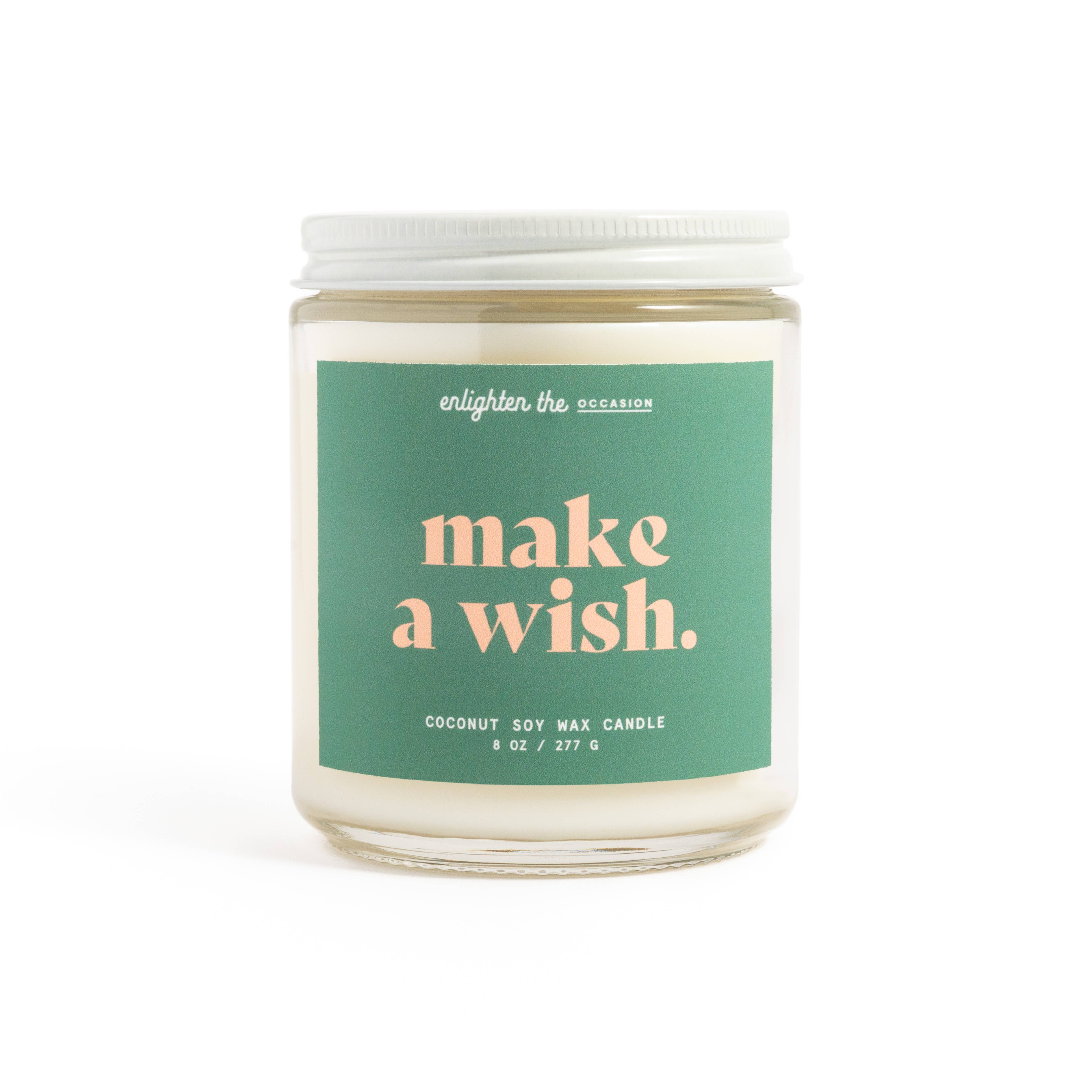 Enlighten the Occasion - Wholesale Jar/Filled Candle - Make A Wish Candle - Birthday Candle Gift0