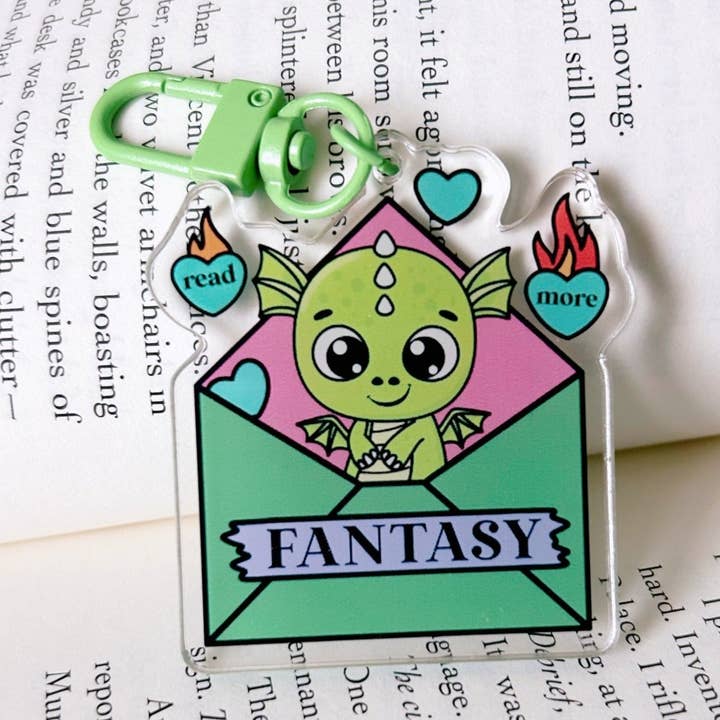 Ler mais Fantasy Books Keychain por atacado de My Secret Copy