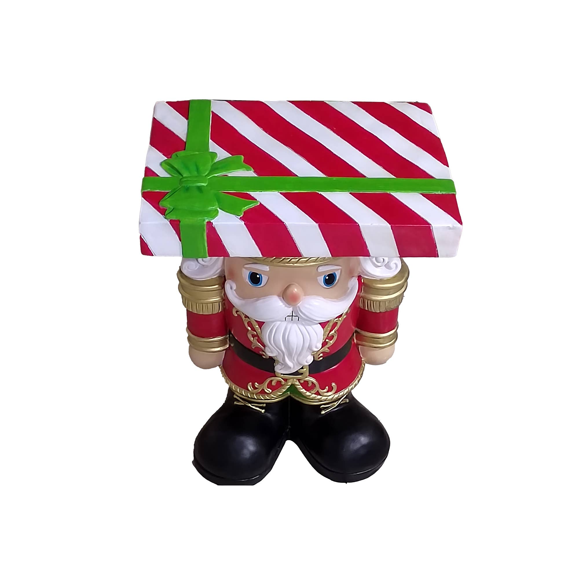 Hi-Line Gift Ltd. - Vente Décoration de Noël - Table d'appoint lumineuse en forme de soldat casse-noisette pour Noël11