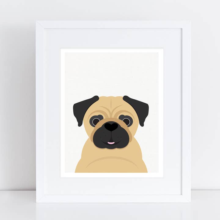 Pug Print for wholesale by Creative Monsoon