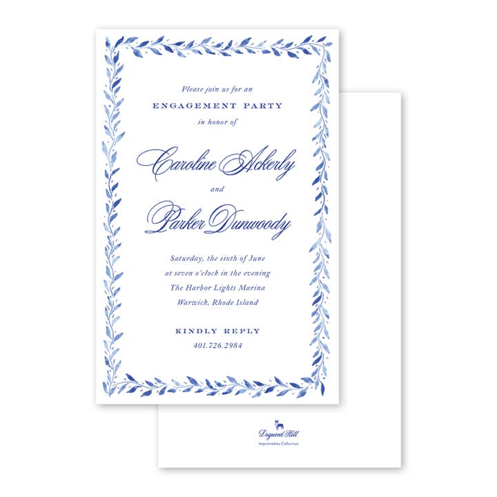 Wickford Vine Boxed Invitation för wholesale av Dogwood Hill