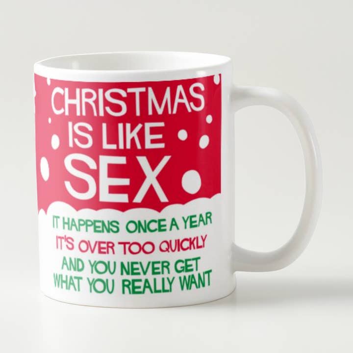 Lustige Weihnachts-Tasse: Weihnachten ist wie Sex für den Großhandel von CALLVIN EU
