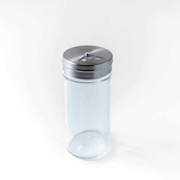 Fox Run Brands - Wholesale Spice Mill - Fox Run Glass Spice Jar, 4 Ounce Seasoning Shaker