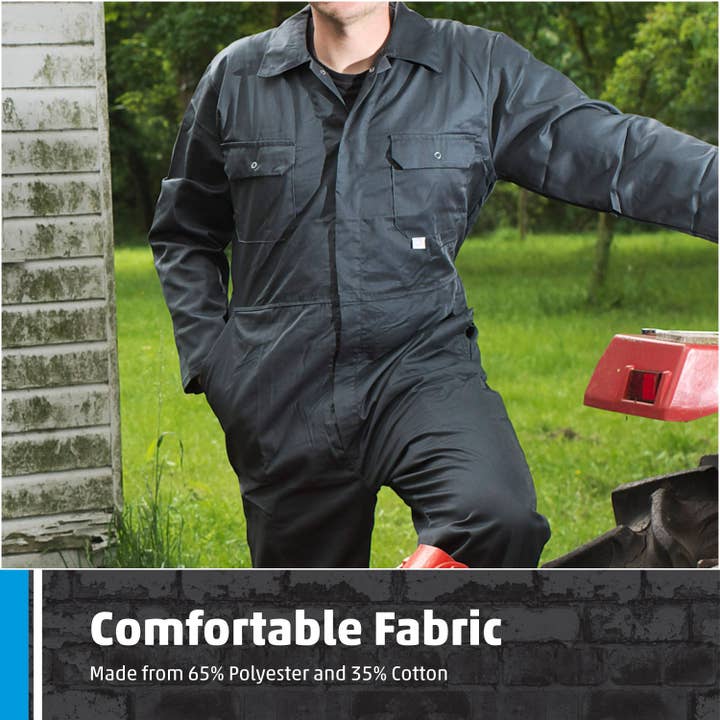 TuffStuff Workwear – wholesale Overalls – Men’s – Fort Stud Front Coverall, Durable & Comfortable Work Overall3