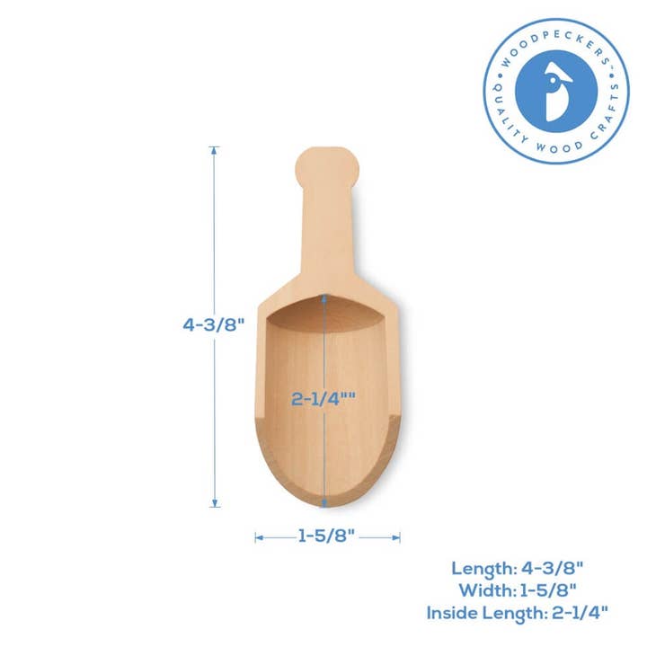 Woodpeckers Crafts - Wholesale Craft Supplies - Wooden Scooper