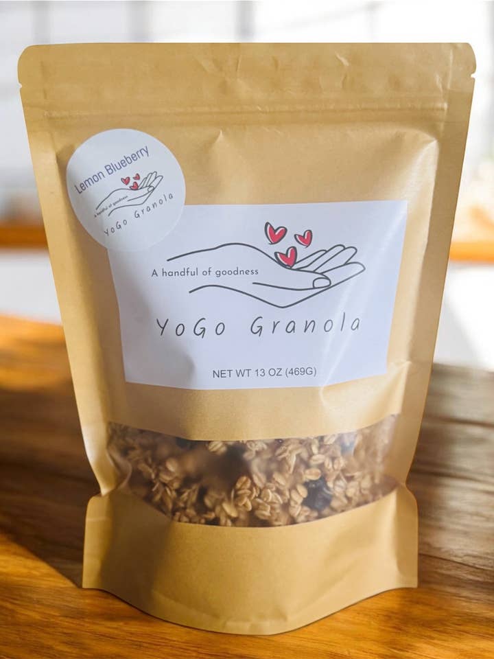 Lemon Blueberry Granola for wholesale by Thyme -Prep Cook Indulge