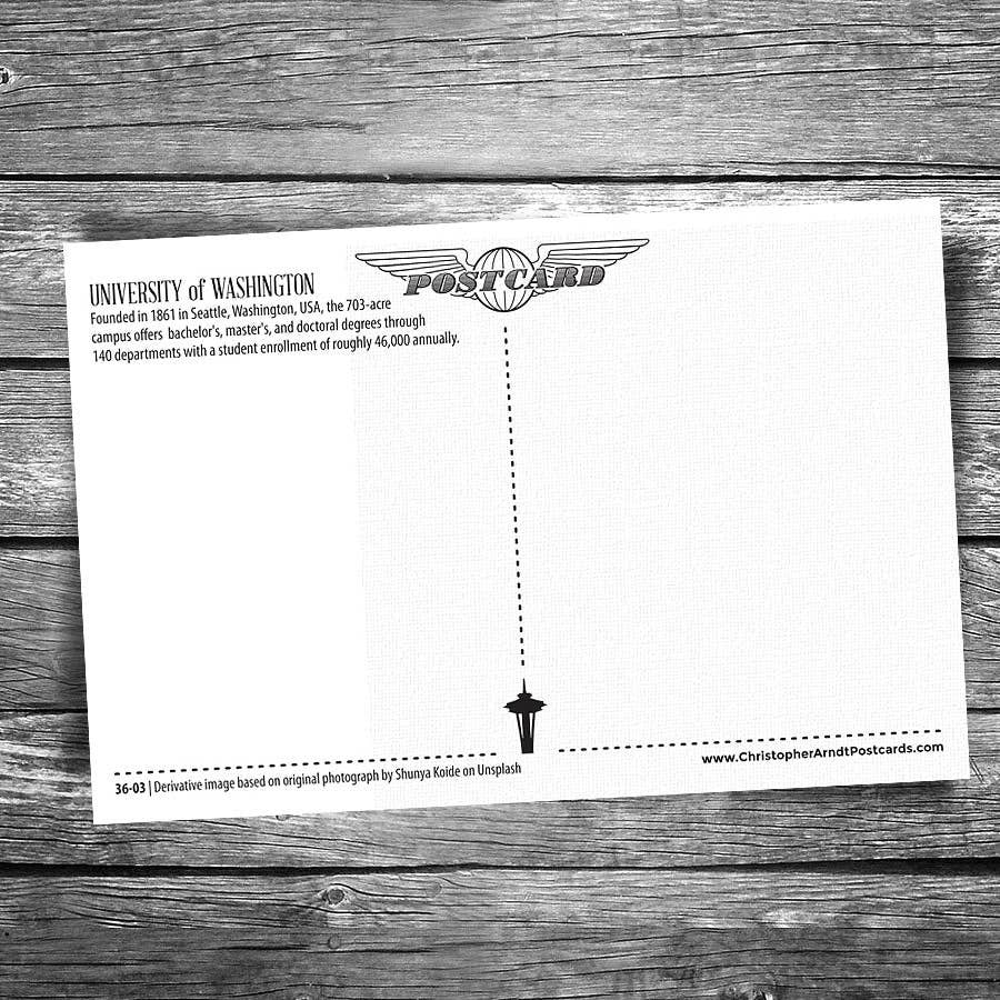 Christopher Arndt Postcard Co. - Wholesale Postcard - University of Washington Postcard1