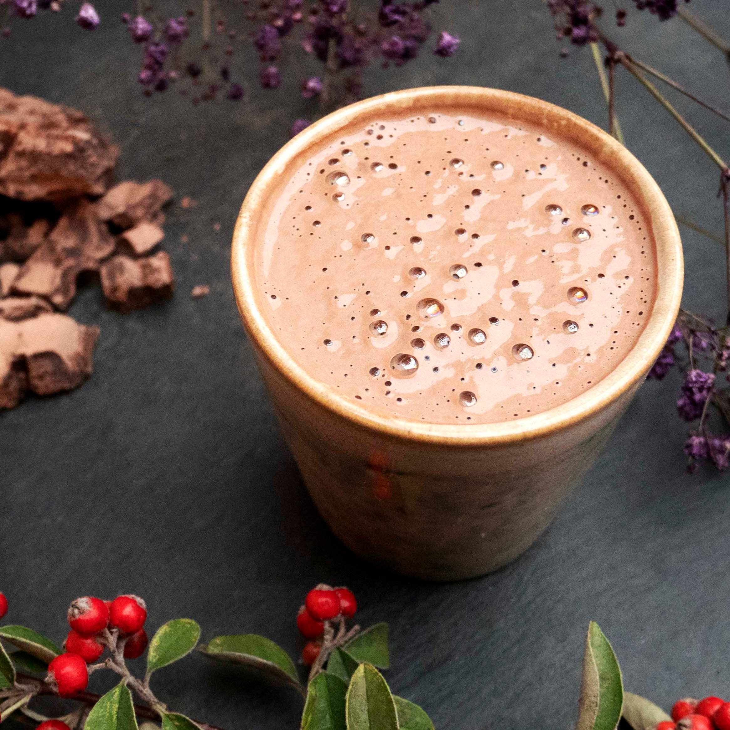 goodmoodfood GmbH – Kit/preparado de chocolate quente por atacado – Chocolate Picante de Cacau Cru 110 g – Chocolate para Beber com Especiarias2