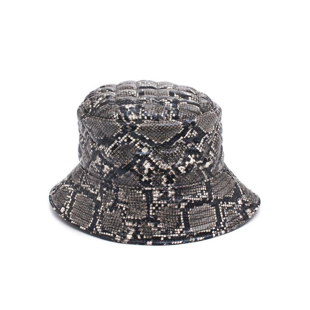 Urban Expressions - Wholesale Bucket Hat - Women's - Quilted Vegan Leather Bucket Hat5