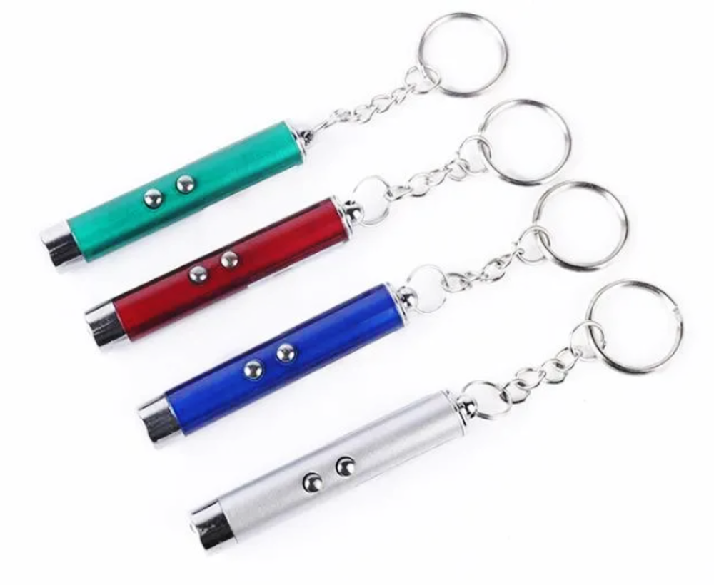 Square Deal Recordings & Supplies - Wholesale Keychain - Unisex - Keychain - Dual Light Red Laser And White LED3