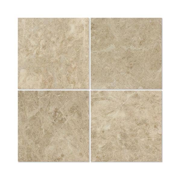 12 x 12 Polished Cappuccino Marble Tile for wholesale by Armada Tile and Stone