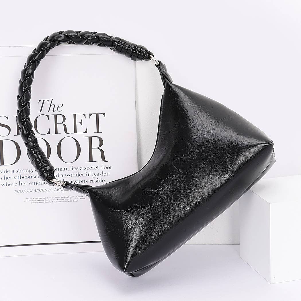 3AM BY H&D ACCESSORIES - Wholesale Shoulder Bag - Women's - Faux leather Braided Strap shoulder Bag2