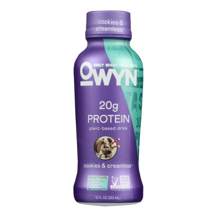OWYN Plant-Based Cookie Cream Protein, 12-pack, 12 oz each for wholesale by Everyday Supply Co