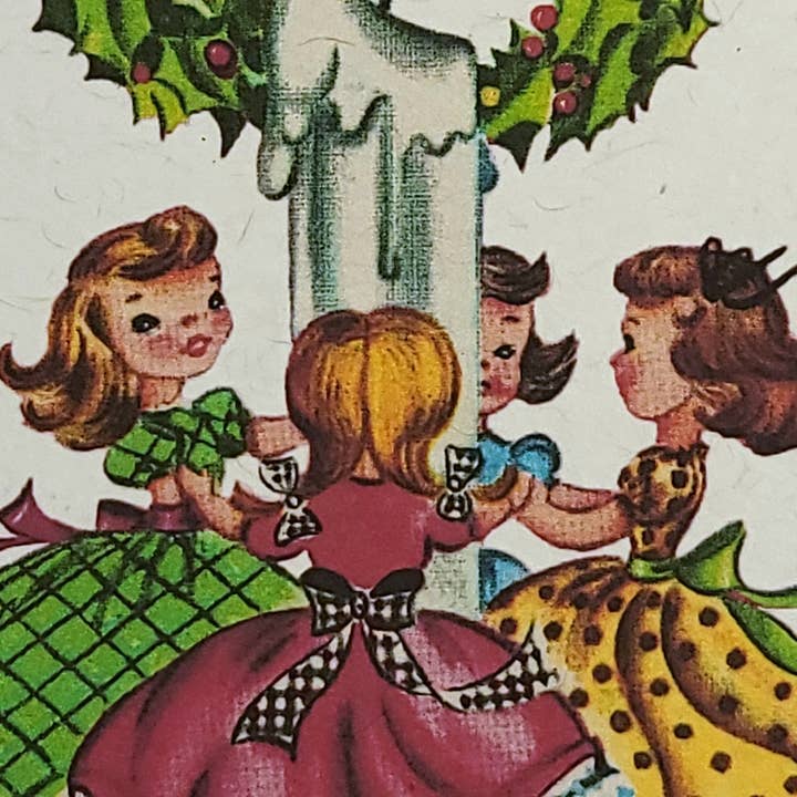 Superior Dry Goods - Wholesale Christmas Card - "Retro Christmas" Recycled Greeting Card Set of 12, Vintage8