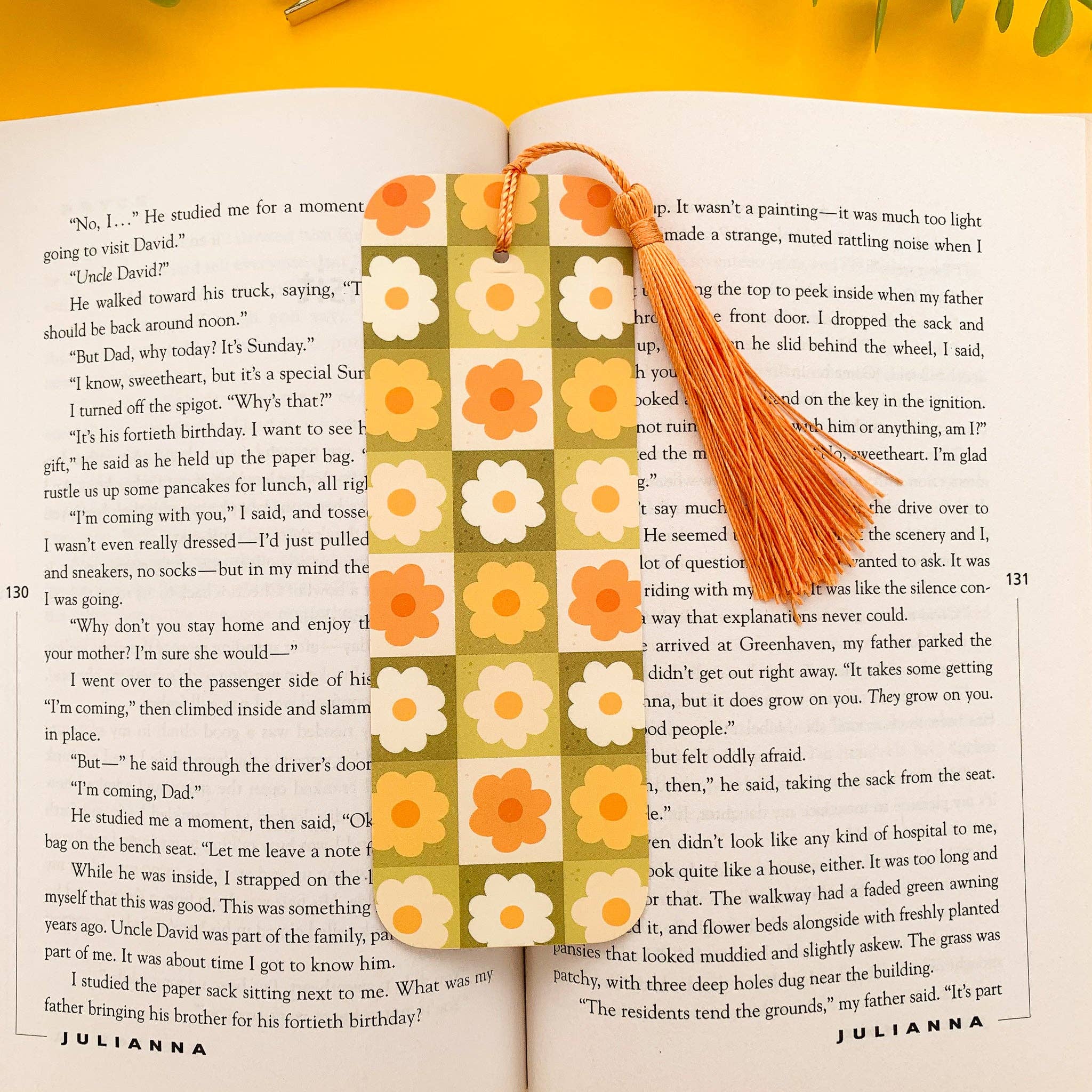 Laurel Mae Art – Großhandel Lesezeichen – Green Daisy-Lesezeichen0