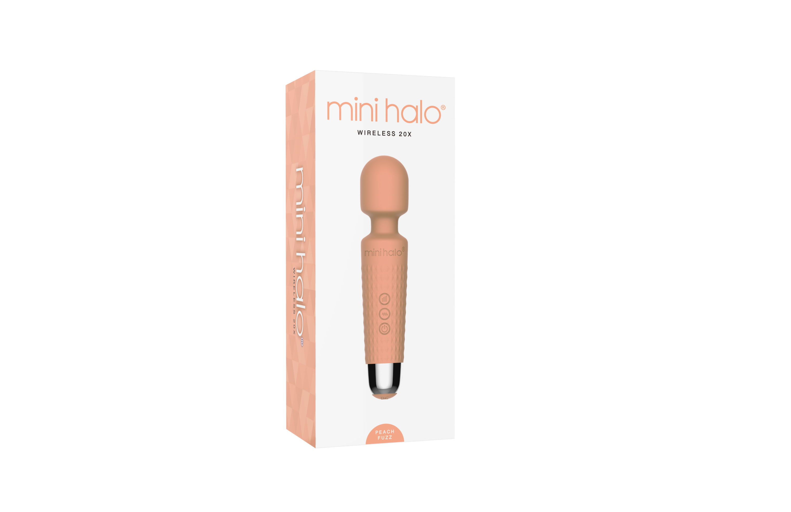 Wholesale Mini Halo Wand Vibrator Peach Fuzz for your store