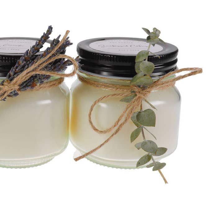 8 oz Mason Jar Candle for wholesale by Willow Grace Candle Co