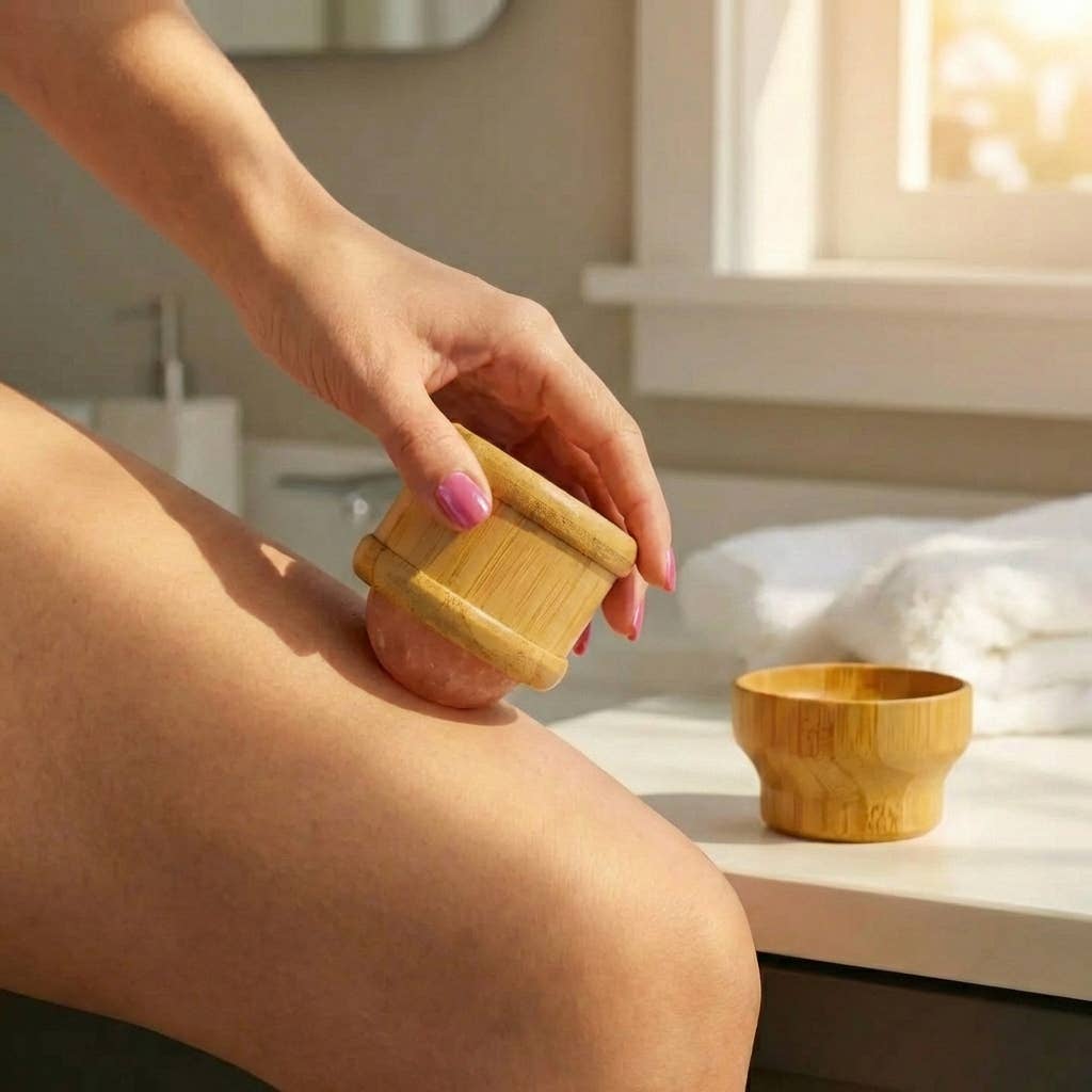 Bamboo Switch – wholesale Body massager – Bamboo Himalayan Salt Massage Ball | Faire Market1