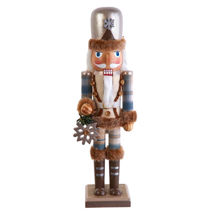 15"Wooden Rustic Glam Nutcracker for wholesale by Kurt S. Adler, Inc.
