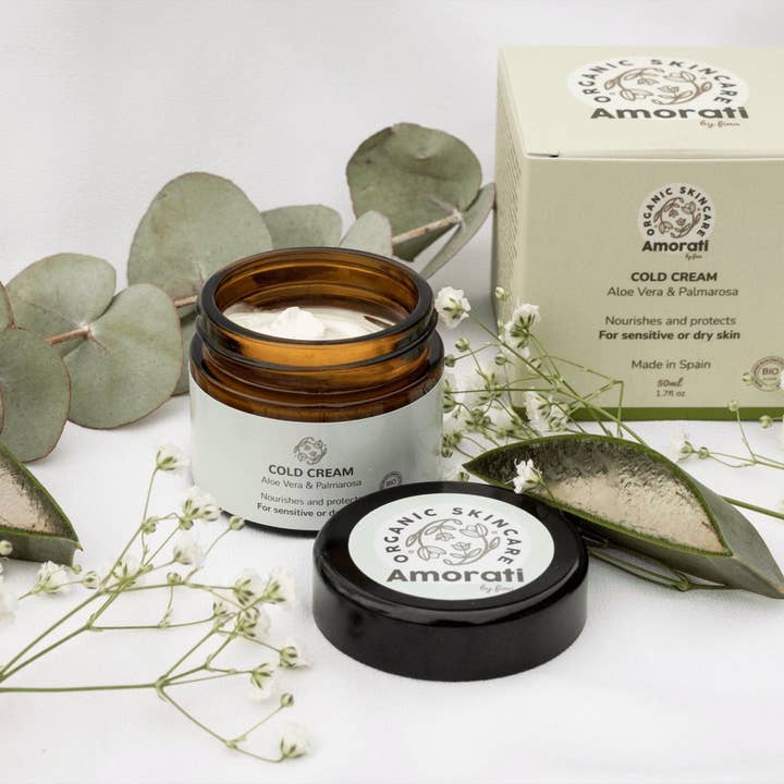 Crème froide à l'aloe vera et au palmarosa BIO pour la vente par Amorati