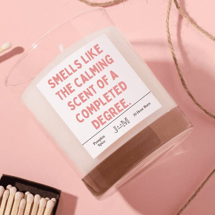 Degree Graduation Candle For University Graduate for wholesale by JaaM