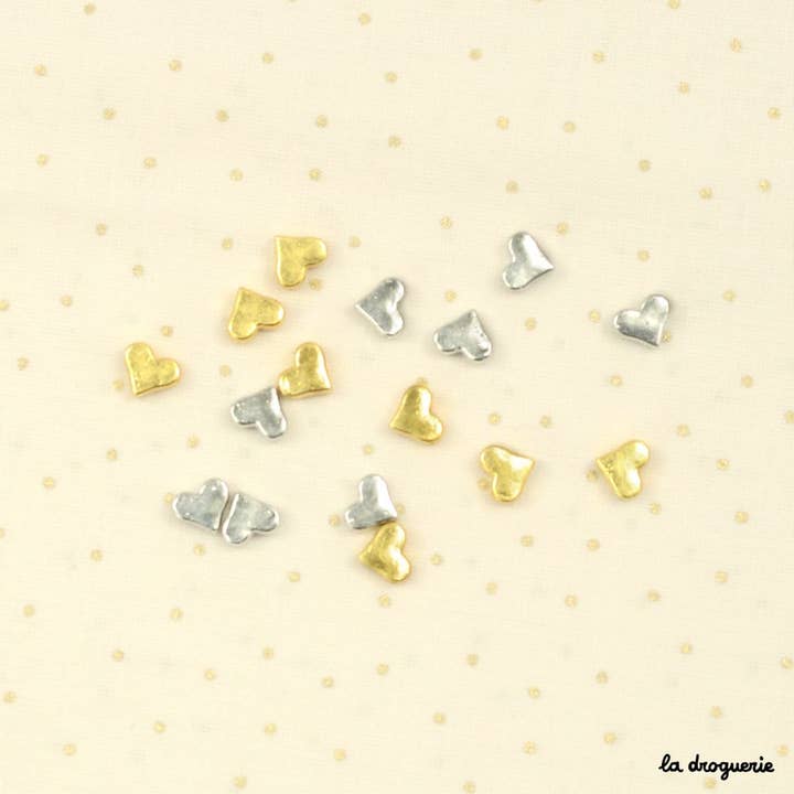 LA DROGUERIE - Wholesale Beads - Practical Pearl heart horizontal hole2