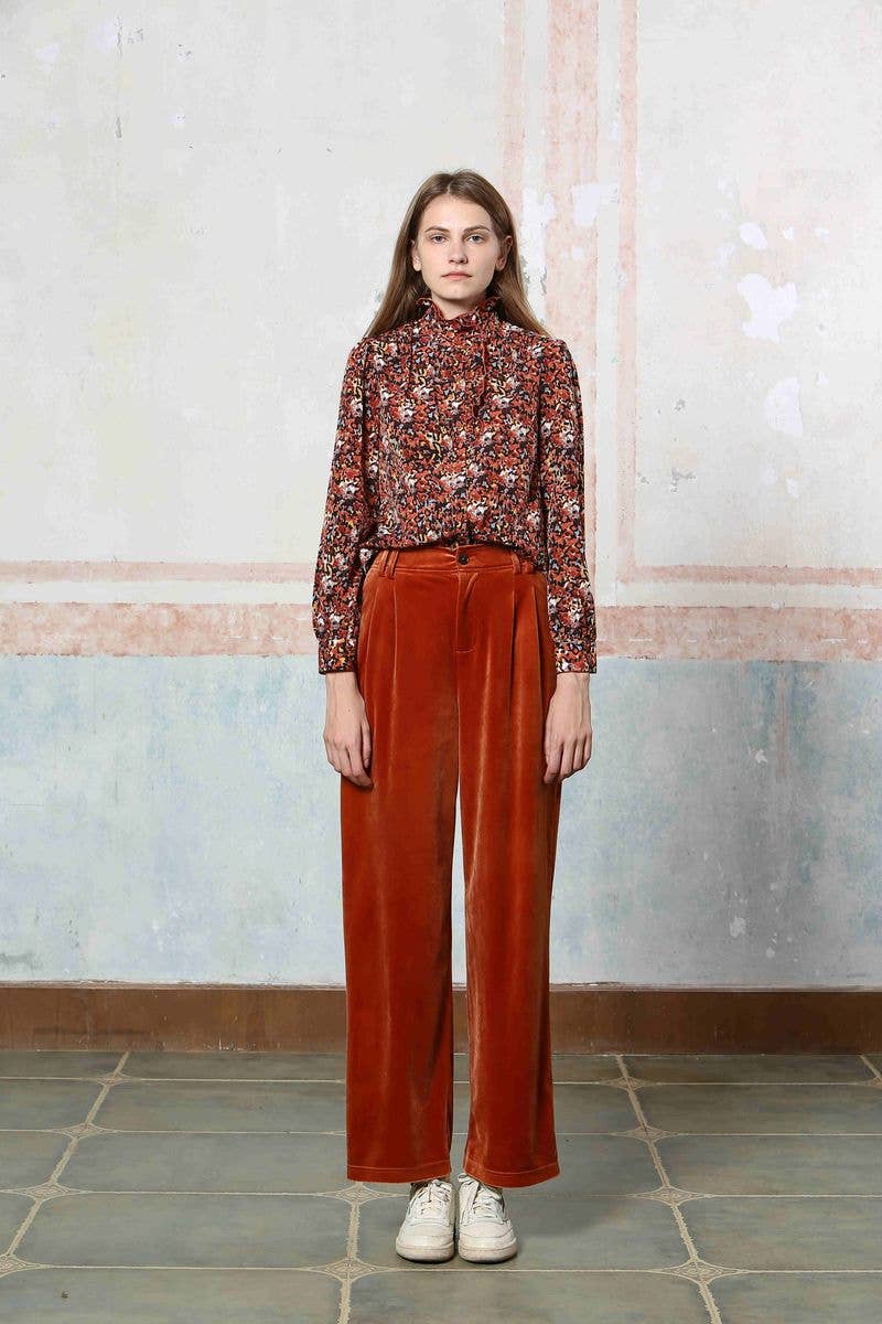 The Korner - USA – wholesale Byxor - Dam – S24242178 - Damers Vida Sammetsbyxor8