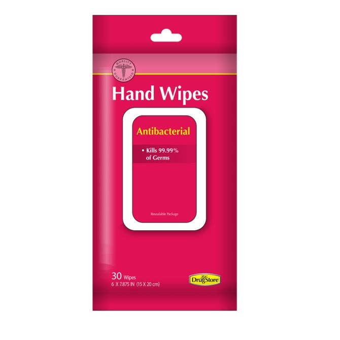 Shop The King - Wholesale Hand Sanitizer - Lil' Drugstore Drug Hand Wipes Antibacterial 30ct Single Bag