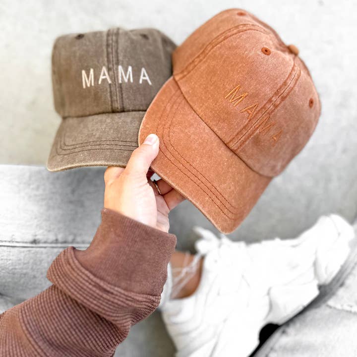 Merce and Company - Wholesale Baseball Cap - Women's - Mama Basic Tonal Embroidered Cap4