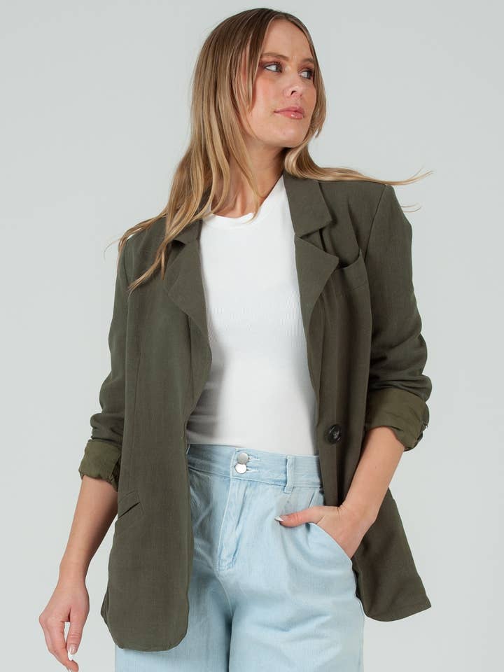 Women's Classic Linen Rayon Blazers  and other Purchase Wholesale linen blazer. Free Returns & Net 60 Terms on Faire trending on Faire.