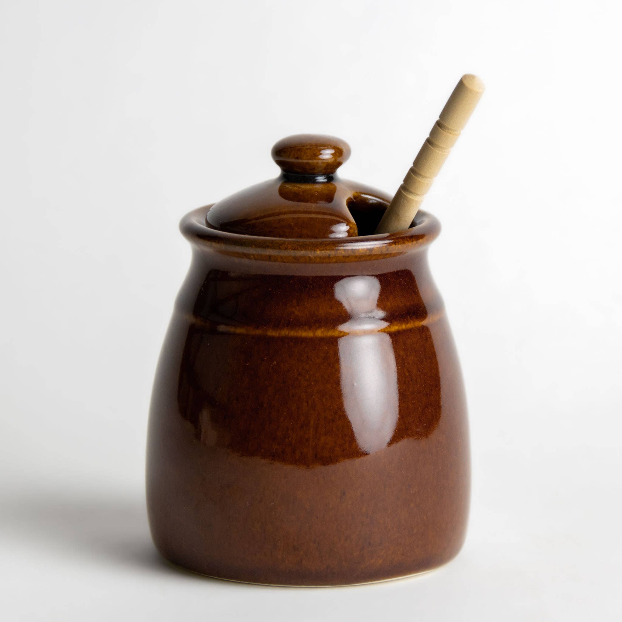 Emerson Creek Pottery – wholesale Honungskruka – Honungsburk med träpinne från Emerson Creek Pottery8