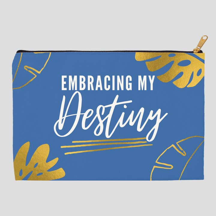 Mein Schicksal annehmen - Blaues Zubehör-Etui/Stifte- und Federmäppchen - In verschiedenen Größen und Stilen erhältlich für den Großhandel von Brown Aspiration