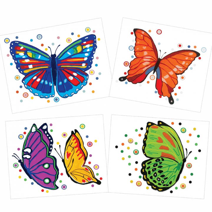 Set di bigliettini Daniela Butterfly per la vendita all'ingrosso da parte di Immaginare + Seaside